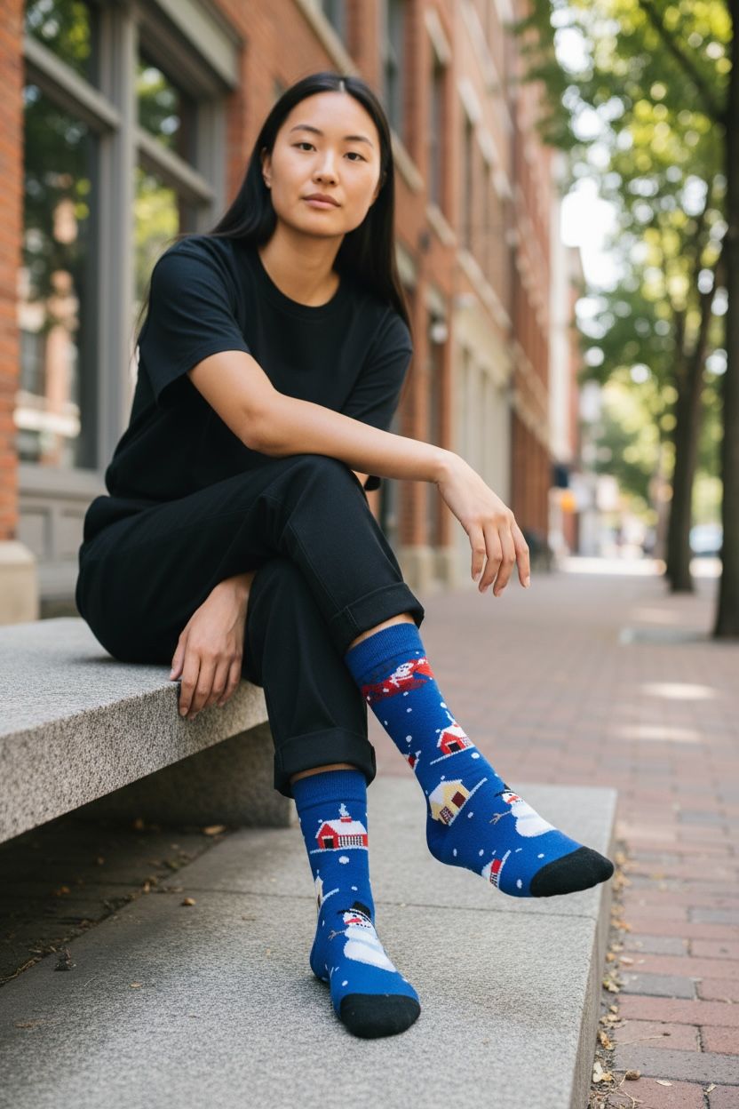 Winter Wonderland Snowman Socks-Christmas Edition