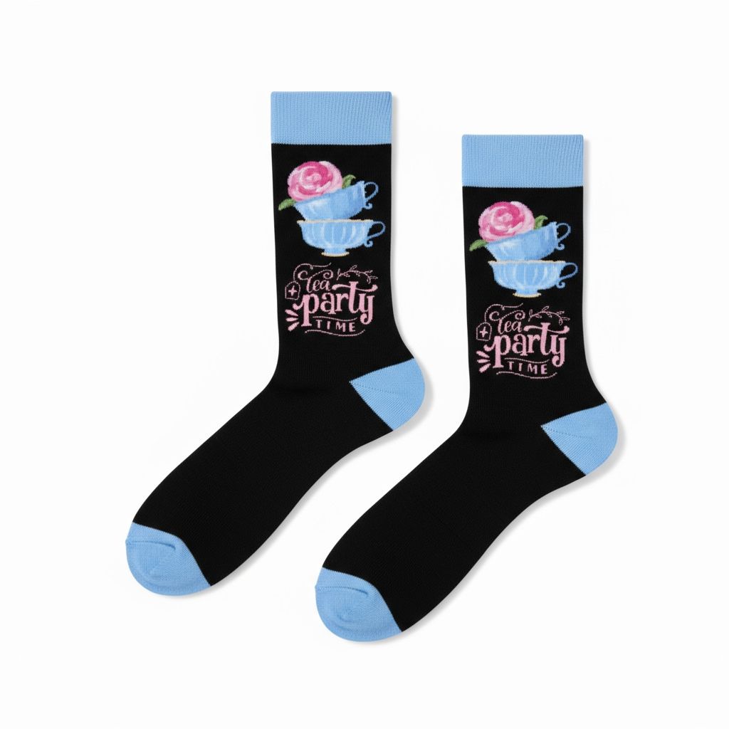 Tea Party Time Socks