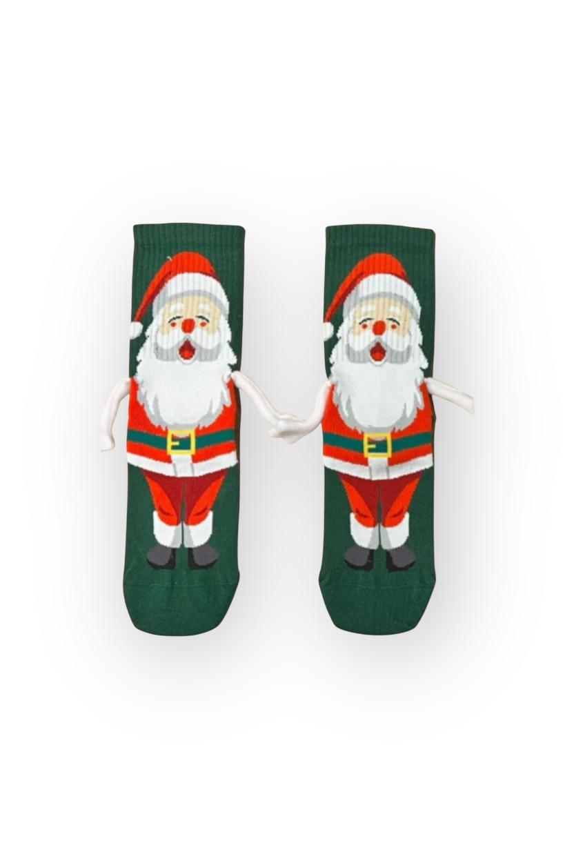🎅 Santa Holding Hands Socks