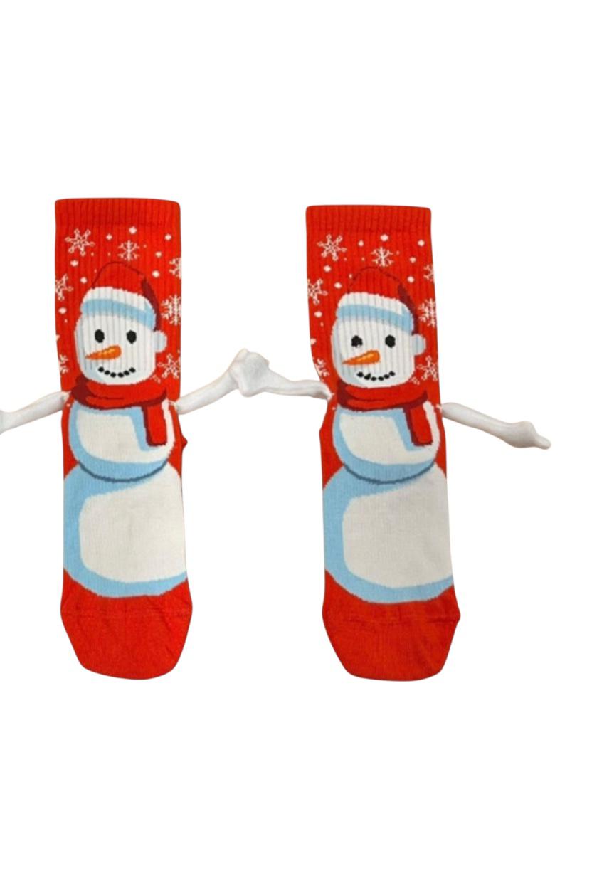 ⛄ Snowman Holding Hands Socks