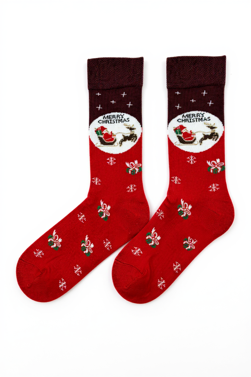 Santa Sleigh Christmas Socks – Christmas Edition