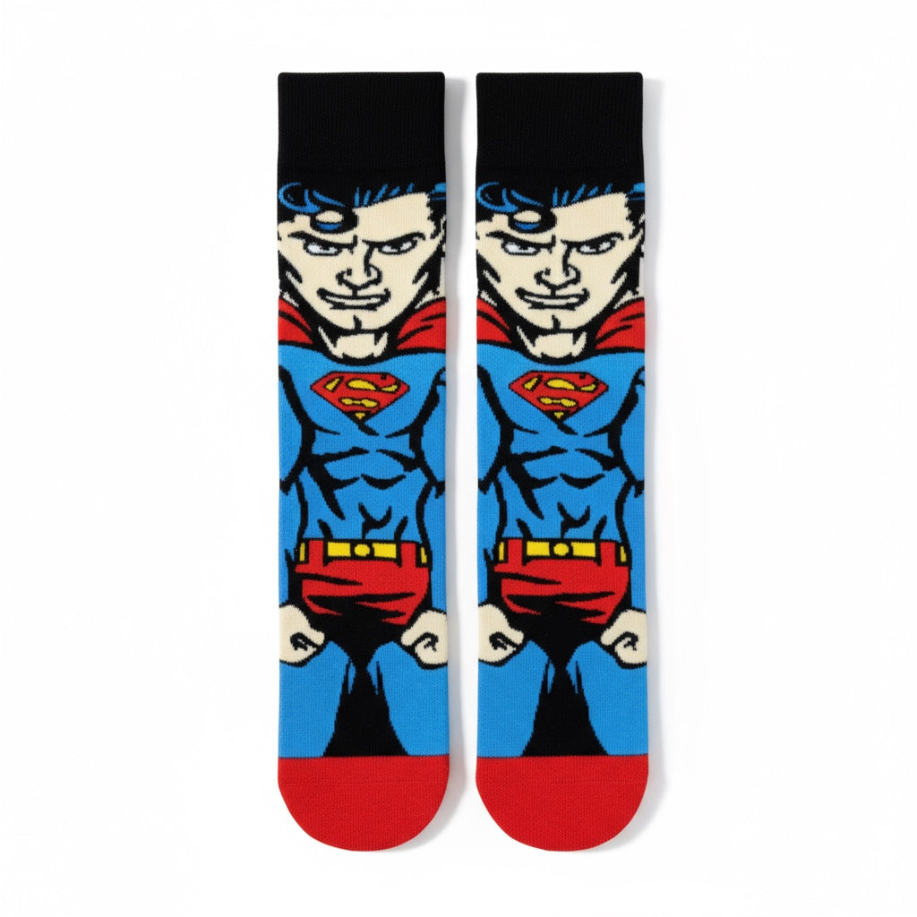 Superman Cartoon Socks – Cartoon Vibes Collection