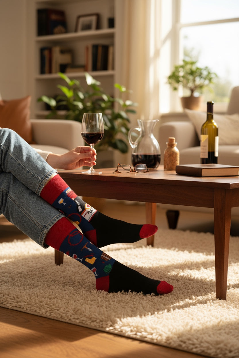 Wine Lover Socks – Mismatched Edition