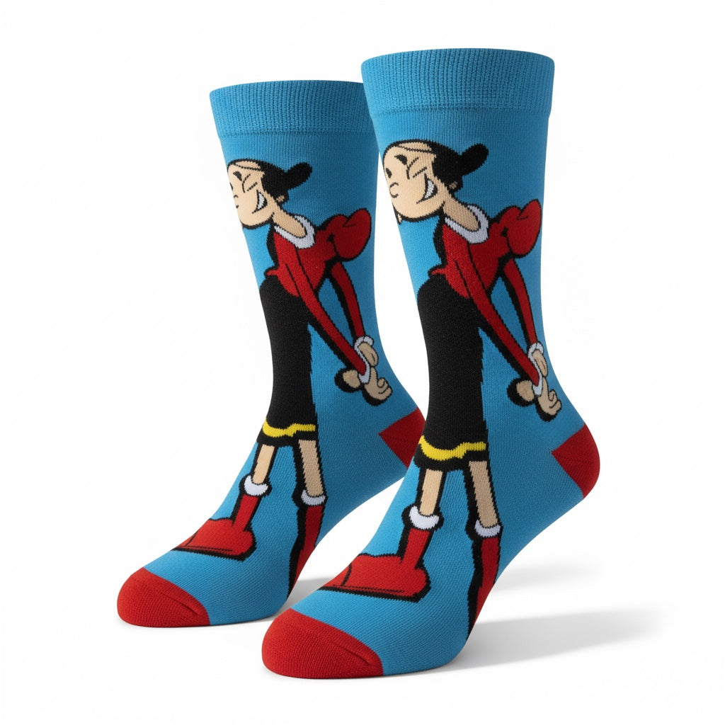 Olive Oyl Cartoon Socks – Cartoon Vibes Collection