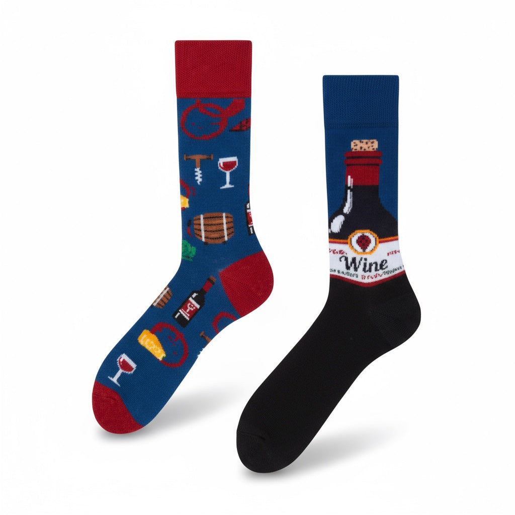 Wine Lover Socks – Mismatched Edition