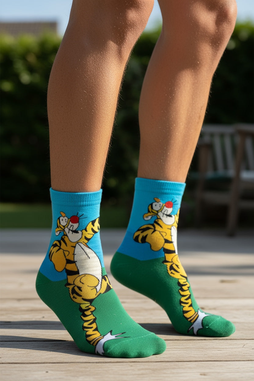 Playful Tiger Socks – Cartoon Vibes Collection