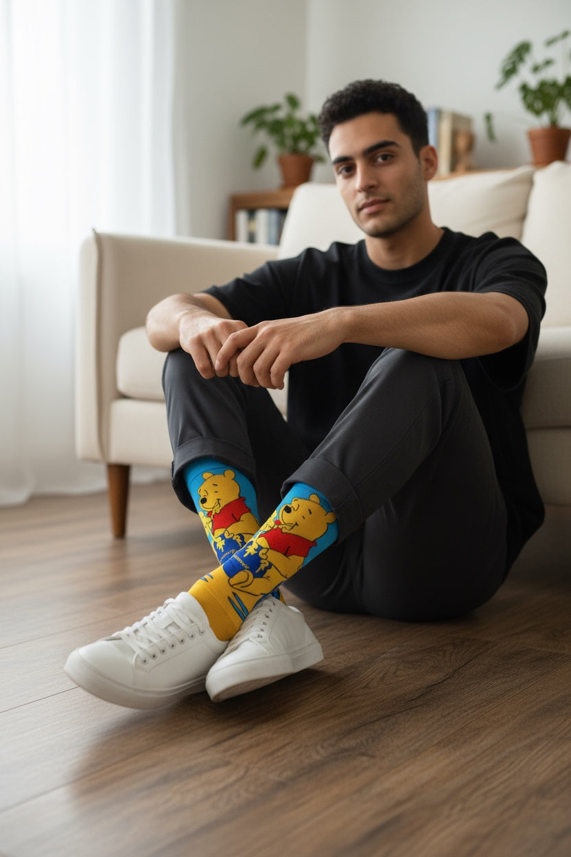 Winnie the Pooh Cartoon Socks – Cartoon Vibes Collection