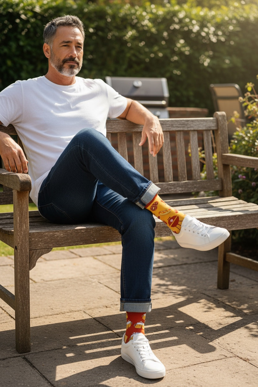 BBQ & Beer Socks – Mismatched Edition