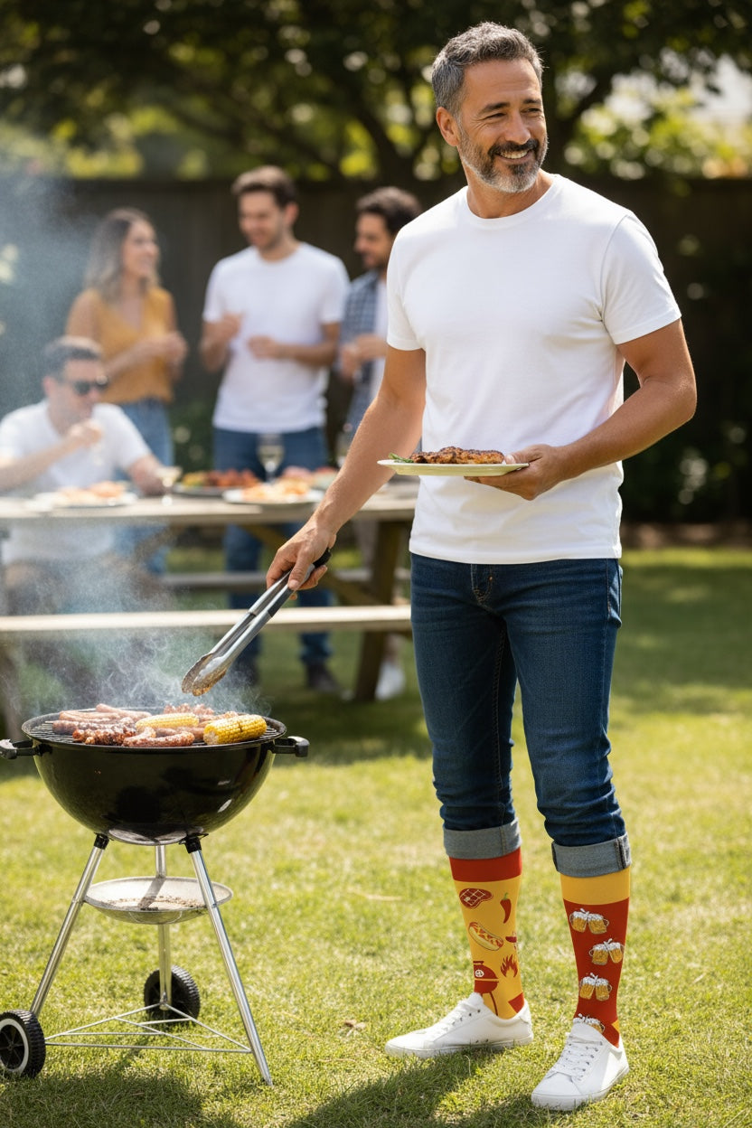 BBQ & Beer Socks – Mismatched Edition