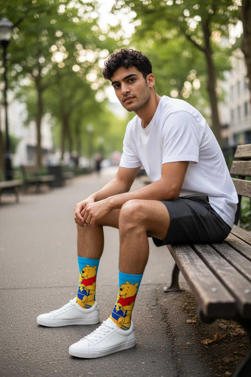 Winnie the Pooh Cartoon Socks – Cartoon Vibes Collection