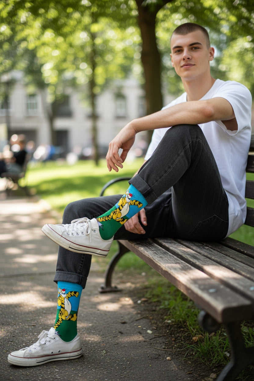 Playful Tiger Socks – Cartoon Vibes Collection